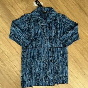 RARE Vintage COOGI Deadstock Textured Wool Peacoat Unisex Size Large